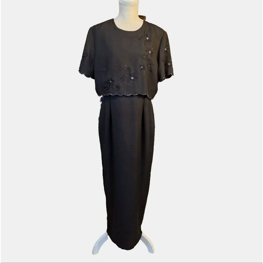 R&M Richards Black Midi Dress